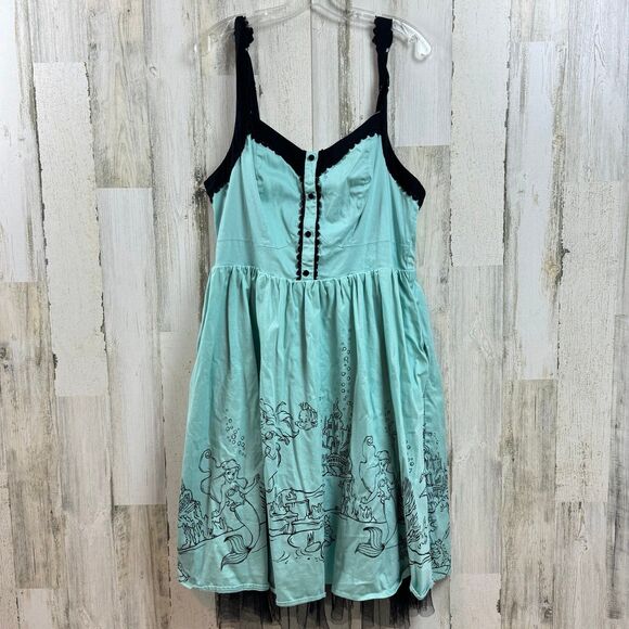 Disney The Little Mermaid Ariel Swing Dress size 16 - Picture 2 of 12